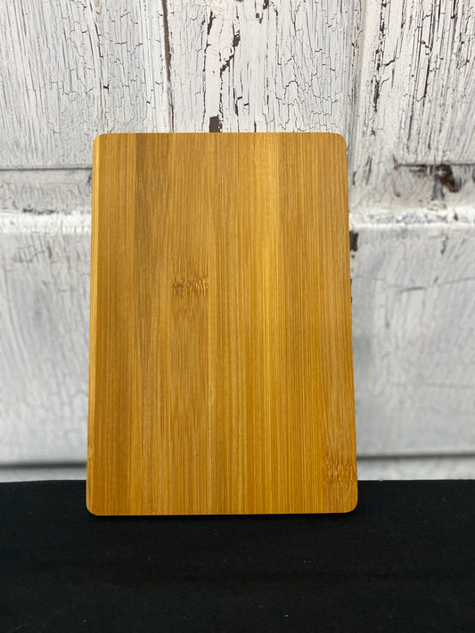 Bamboo Cutting Board with Name or Initial 9" x 6" x 1/4"