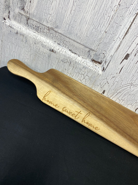 Cutting Board - Engraved - Long Paddle 23" x 4"