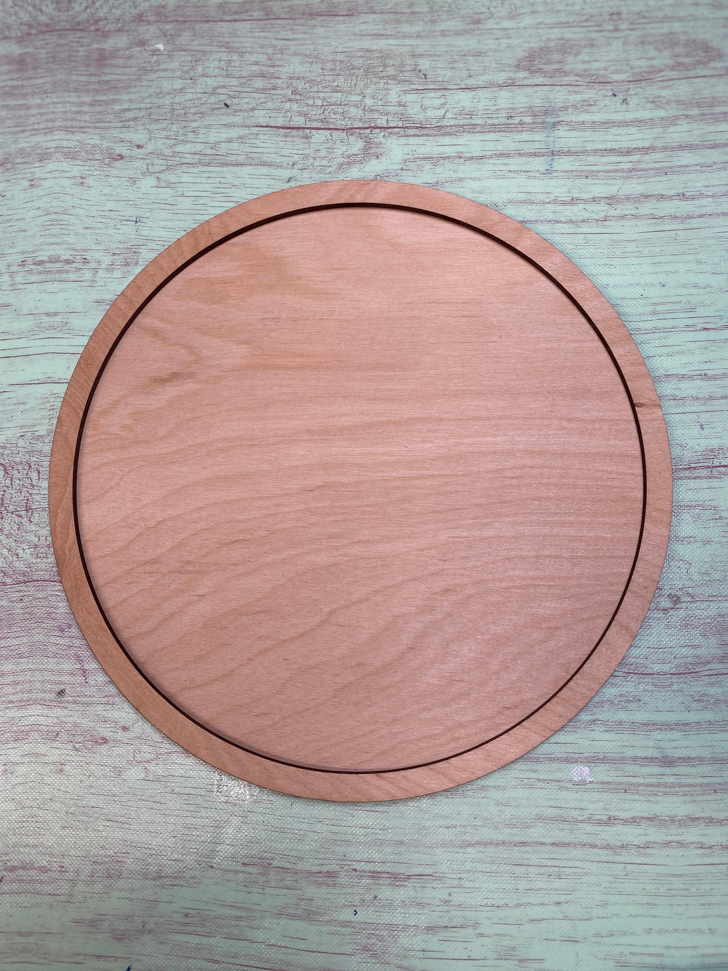 Round with Frame Laser Cut Door Hanger / Blanks for DIY Project