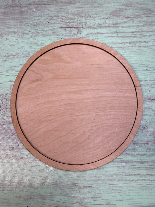 Round with Frame Laser Cut Door Hanger / Blanks for DIY Project