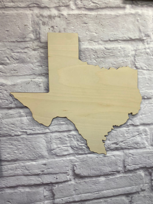 Home State Shape Laser Cut Blank for DIY Project