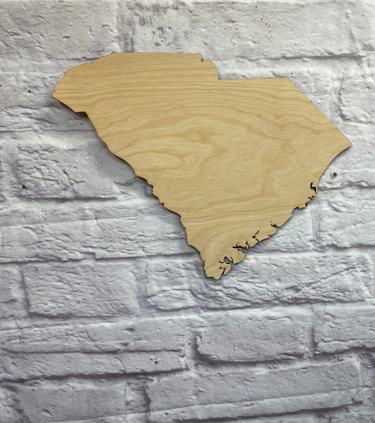 Home State Shape Laser Cut Blank for DIY Project