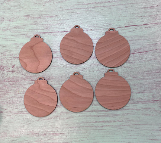 Christmas Ornaments Blanks Shiplap or Plain Laser Cut / Engraved Wooden Blank Ornament